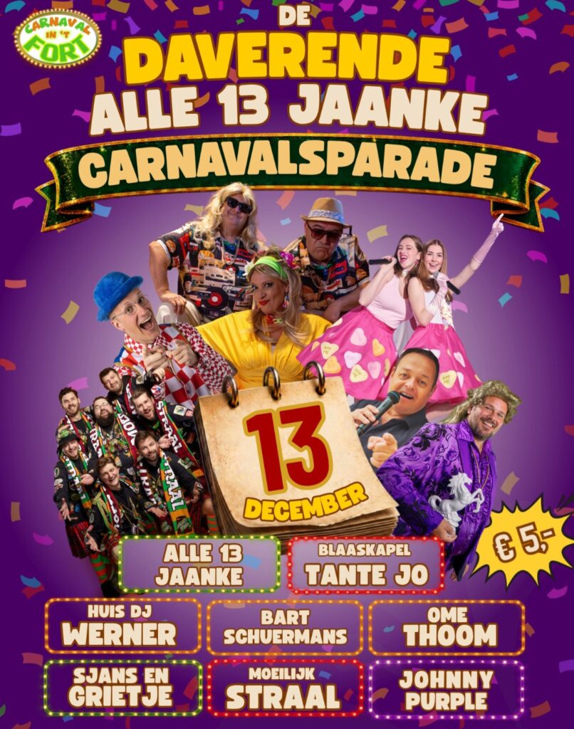 De Daverende Alle 13 Jaanke Carnavalsparade! in Geertruidenberg