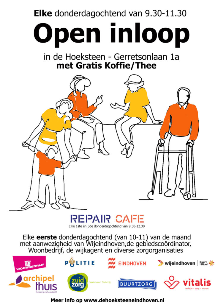 Inloopochtend (elke 1e donderdagochtend van de maand, 10:00-11:00) in Brabant