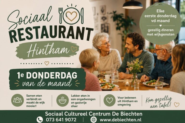 Sociaal Restaurant Hintham — markt-eten in Brabant