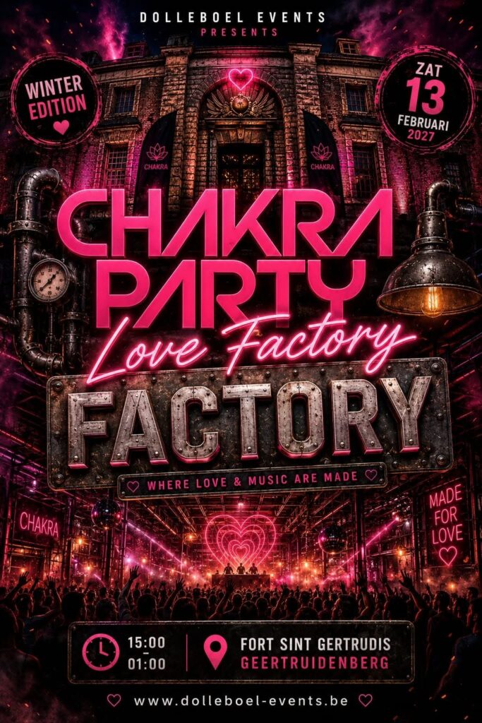 Chakra Party Love Factory in Brabant