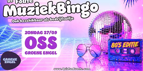 Muziekbingo 80’s Editie | Oss — muziek in Brabant
