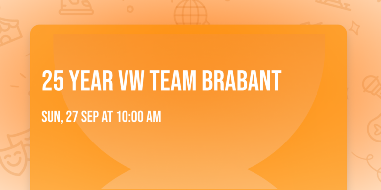 25 jaar VW Team Brabant — festival in Brabant