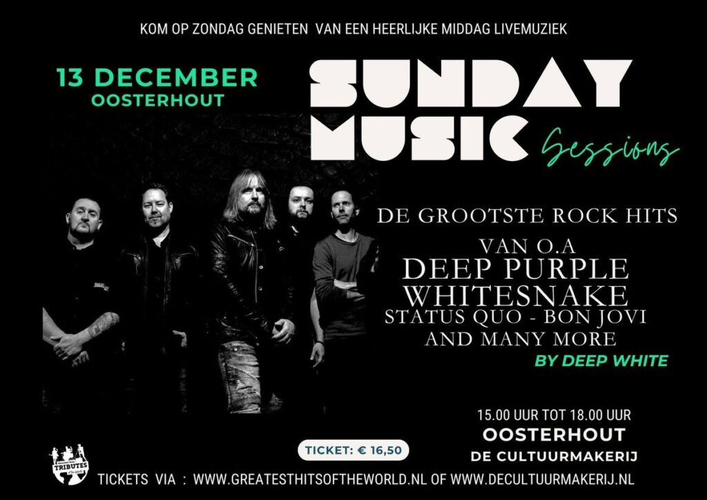 Sunday Music Sessions – Rock it is – Oosterhout in Brabant